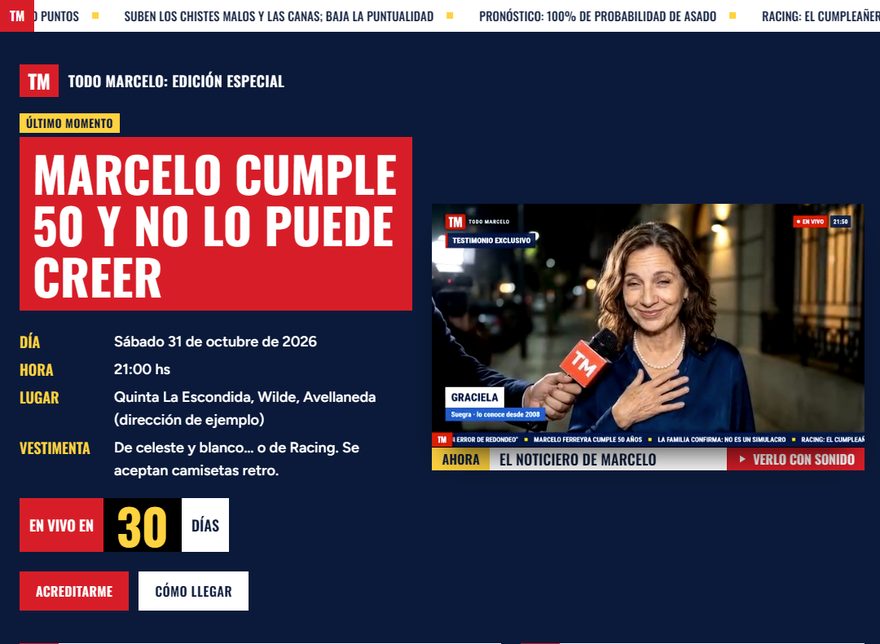 La página de Marcelo, 50